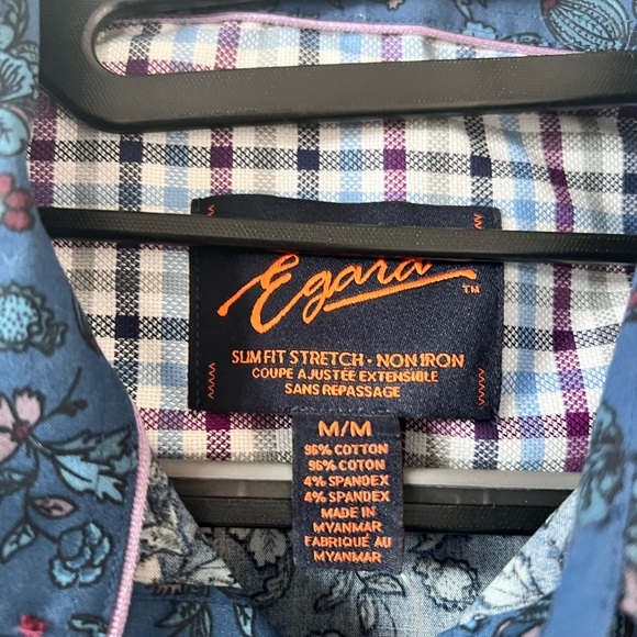 EGARA Slim Fit Stretch Dress Shirt - Picture 4 of 5